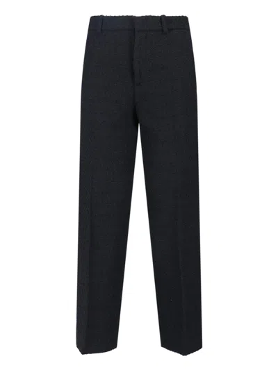 Gucci Tailored Trousers Textured Fabric In Black