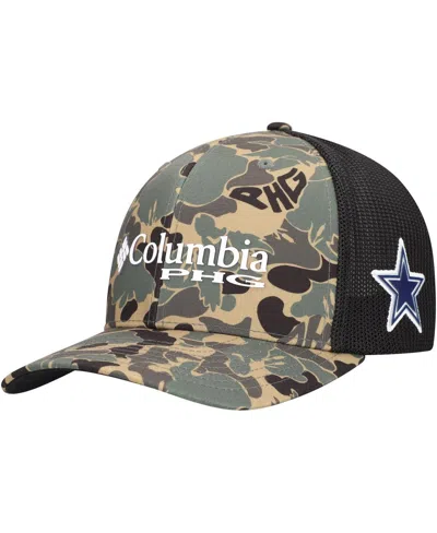 Columbia Men's Camo Dallas Cowboys Phg Mesh Flex Hat In Multi
