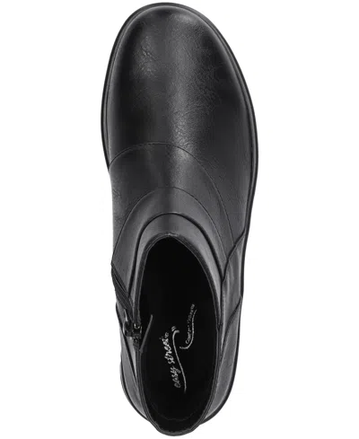 Easy Street Womens Rayleen Flat Heel Booties In Black