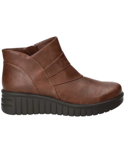 Easy Street Women's Rayleen Ankle Boots In Brown