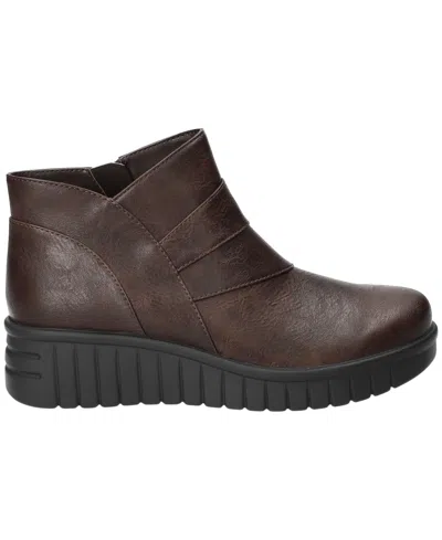 Easy Street Women's Rayleen Ankle Boots In Brown