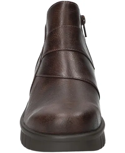 Easy Street Women's Rayleen Ankle Boots In Brown