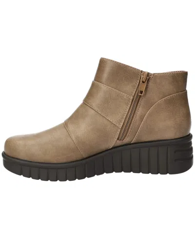 Easy Street Womens Rayleen Flat Heel Booties In Brown