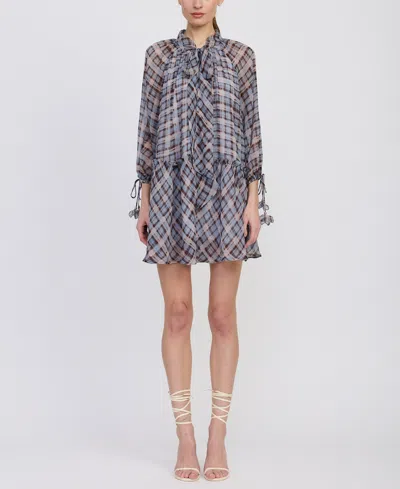 En Saison Women's Briar Mini Dress In Gray