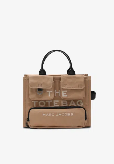 Marc Jacobs Medium Cargo Tote Bag Beige In Canvas In Nude