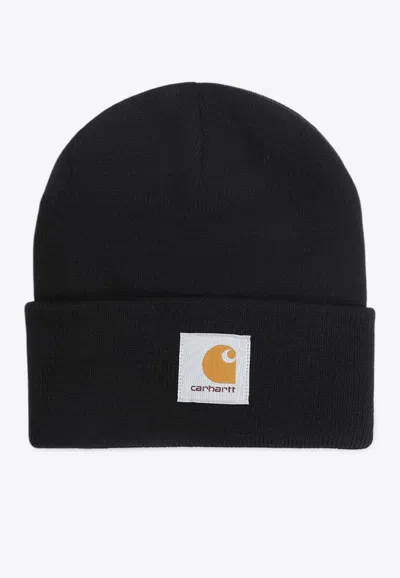 Carhartt Midnight Blue Acrylic Watch Hat In Black