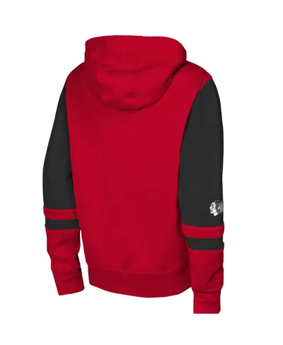 Outerstuff Big Boys And Girls Red Chicago Blackhawks Face Off Full-zip Hoodie In Red