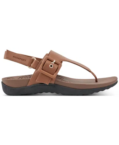 Rockport Women's Rora Flat Sandals In Brown
