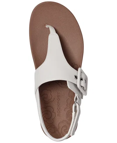 Rockport Women's Rora Flat Sandals In White