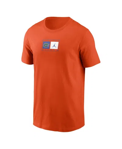 Jordan Men's Orange Florida Gators Campus Logo Swoosh T-shirt In Orange