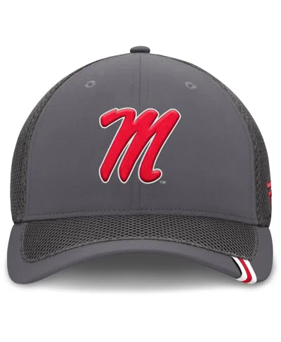 Fanatics Men's Gray Ole Miss Rebels Clincher Flex Hat In Blue