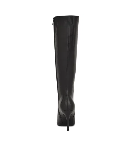 Nine West Women's Gerty Tall Pointy Toe Stiletto Boots In Black