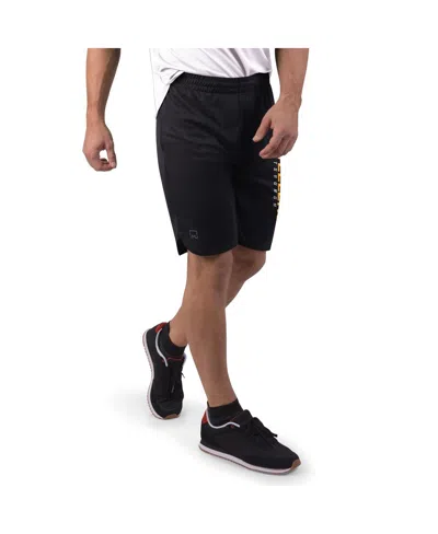 Msx By Michael Strahan Men's Black Pittsburgh Steelers Mesh Shorts In Black