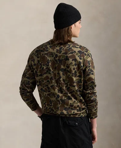 Polo Ralph Lauren Men's Camo Double-knit Sweatshirt In Multi
