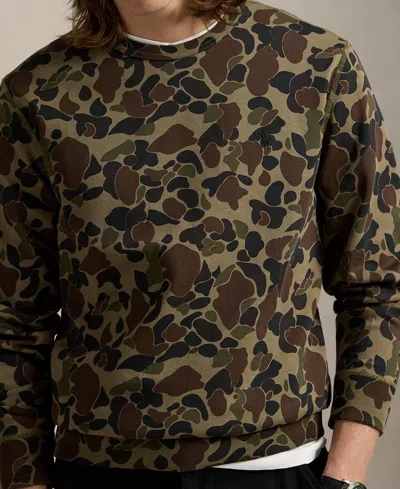 Polo Ralph Lauren Men's Camo Double-knit Sweatshirt In Multi