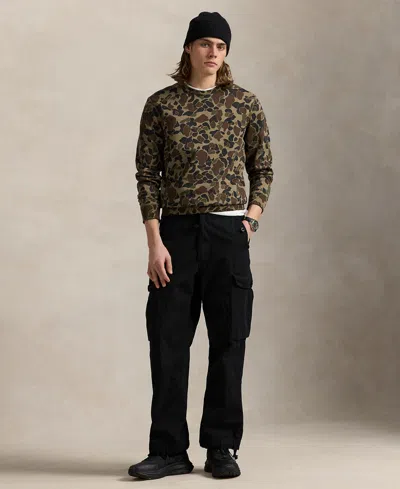 Polo Ralph Lauren Men's Camo Double-knit Sweatshirt In Multi