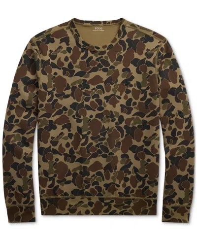 Polo Ralph Lauren Men's Camo Double-knit Sweatshirt In Multi