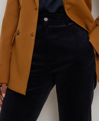 Ralph Lauren High-rise Corduroy Flare Pant In Black