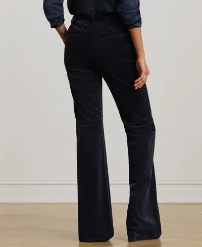 Ralph Lauren High-rise Corduroy Flare Pant In Black