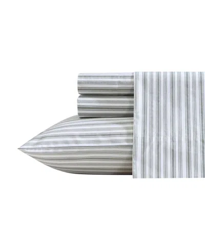 Nautica Cotton Percale 4-piece Sheet Set, Queen In Multi