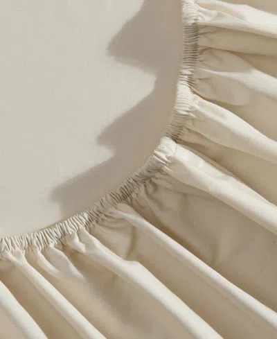 Nautica Solid Cotton Percale 4-piece Sheet Set, Full In Neutral