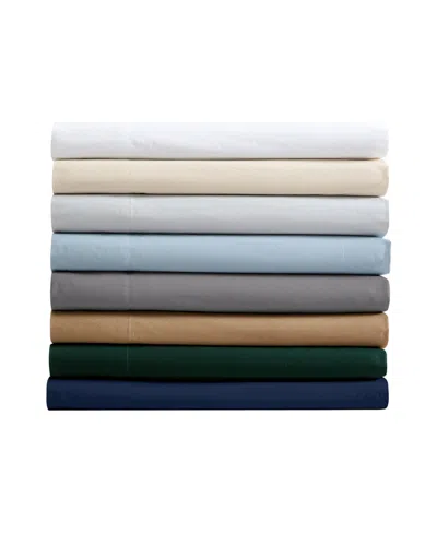 Nautica Solid Cotton Percale 4-piece Sheet Set, King In Green