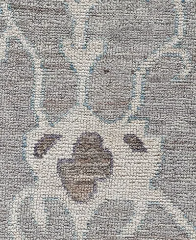 Adorn Hand Woven Rugs Colorful Oushak M0103-37 9'2"x11'11" Area Rug In Gray