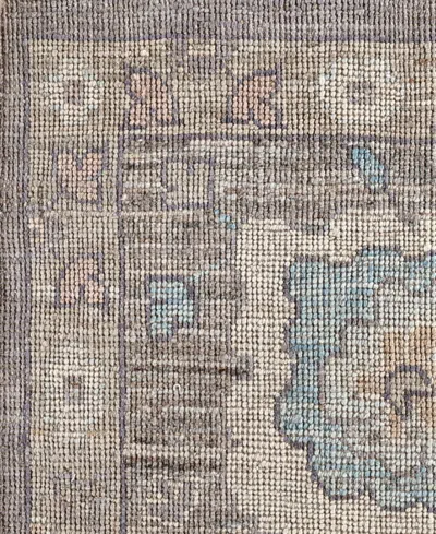 Adorn Hand Woven Rugs Colorful Oushak M0103-37 9'2"x11'11" Area Rug In Gray