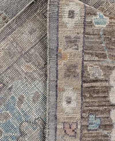Adorn Hand Woven Rugs Colorful Oushak M0103-37 9'2"x11'11" Area Rug In Gray
