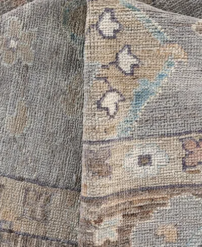 Adorn Hand Woven Rugs Colorful Oushak M0103-37 9'2"x11'11" Area Rug In Gray