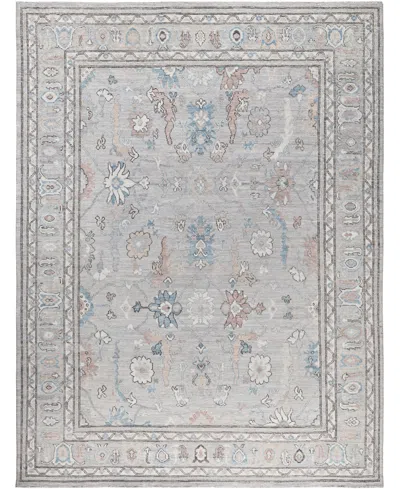 Adorn Hand Woven Rugs Colorful Oushak M0103-40 8'11"x11'10" Area Rug In Gray