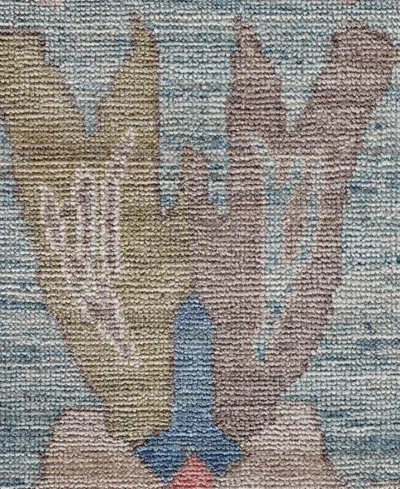 Adorn Hand Woven Rugs Colorful Oushak M0103-38 9'1"x12'1" Area Rug In Blue