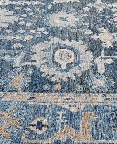 Adorn Hand Woven Rugs Colorful Oushak M0103-39 9'1"x11'7" Area Rug In Blue
