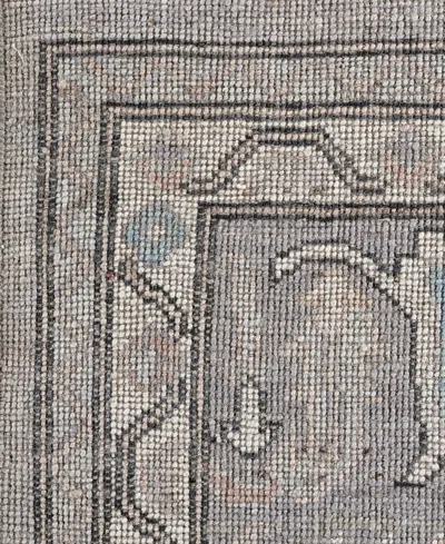 Adorn Hand Woven Rugs Colorful Oushak M0103-40 8'11"x11'10" Area Rug In Gray