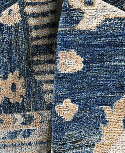 Adorn Hand Woven Rugs Colorful Oushak M0103-39 9'1"x11'7" Area Rug In Blue