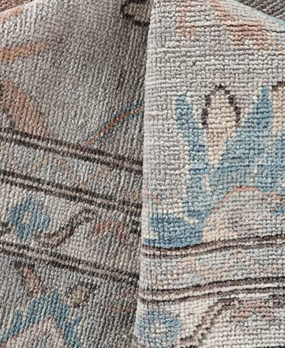 Adorn Hand Woven Rugs Colorful Oushak M0103-40 8'11"x11'10" Area Rug In Gray