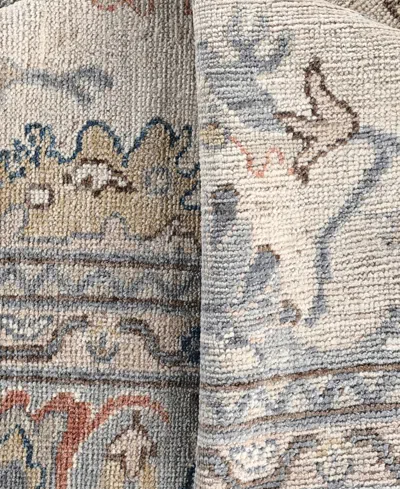 Adorn Hand Woven Rugs Colorful Oushak M0103-44 8'2"x9'8" Area Rug In White