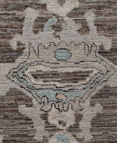 Adorn Hand Woven Rugs Colorful Oushak M0103-53 8'2"x9'9" Area Rug In Brown