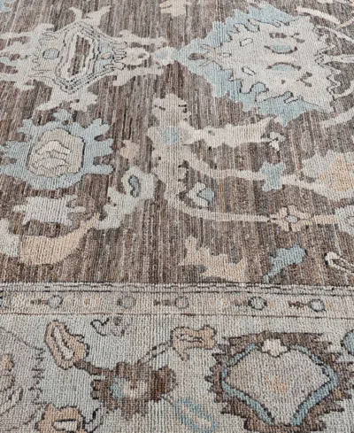 Adorn Hand Woven Rugs Colorful Oushak M0103-53 8'2"x9'9" Area Rug In Brown