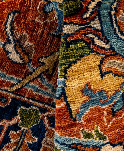 Adorn Hand Woven Rugs Serapi M0103-256 8'3"x9'10" Area Rug In Orange