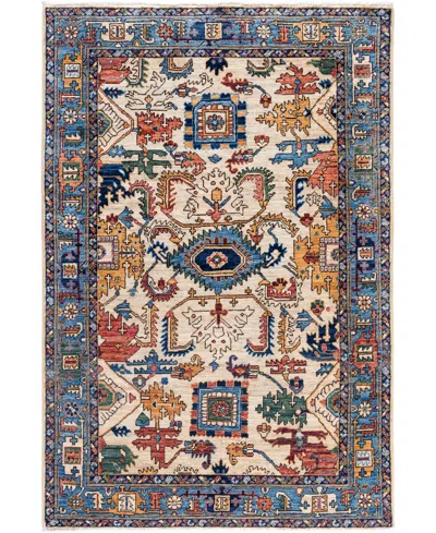 Adorn Hand Woven Rugs Serapi M0103-309 4'1"x5'11" Area Rug In White