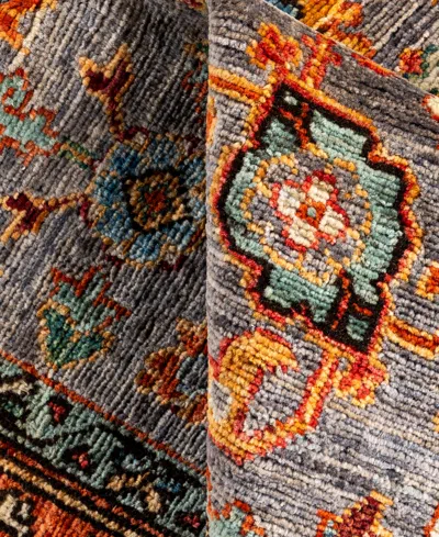 Adorn Hand Woven Rugs Serapi M0103-327 4'3"x5'11" Area Rug In Gray