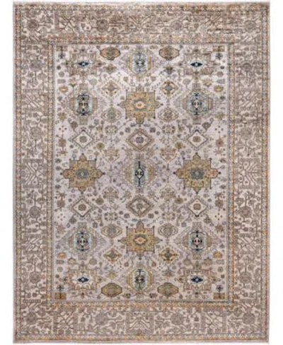 Adorn Hand Woven Rugs Serapi M0103 123 Rug Collection In Gray