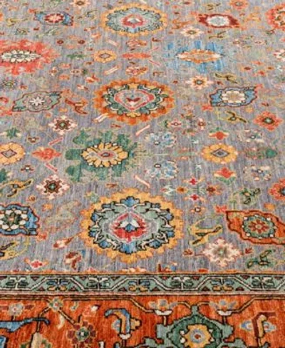 Adorn Hand Woven Rugs Serapi M0103 198 Rug Collection In Gray