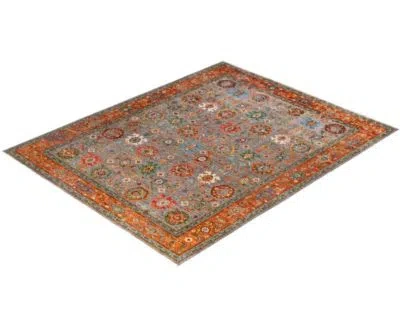 Adorn Hand Woven Rugs Serapi M0103 198 Rug Collection In Gray