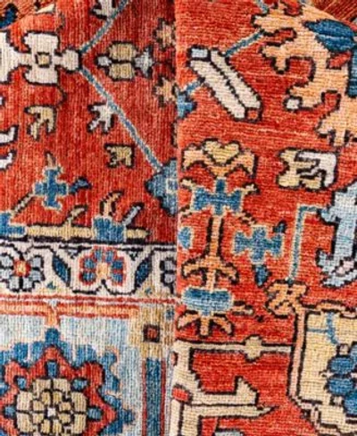 Adorn Hand Woven Rugs Serapi M0103 210 Rug Collection In Orange