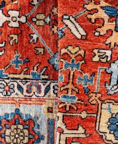 Adorn Hand Woven Rugs Serapi M0103 210 Rug Collection In Orange