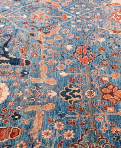 Adorn Hand Woven Rugs Serapi M0103 267 Rug Collection In Blue