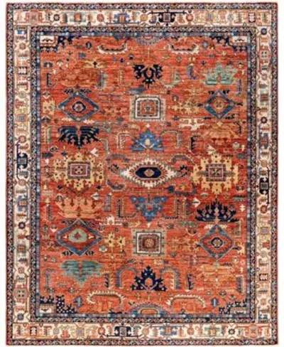 Adorn Hand Woven Rugs Serapi M0103 279 Rug Collection In Orange