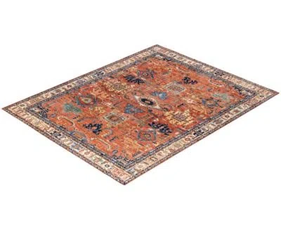 Adorn Hand Woven Rugs Serapi M0103 279 Rug Collection In Orange
